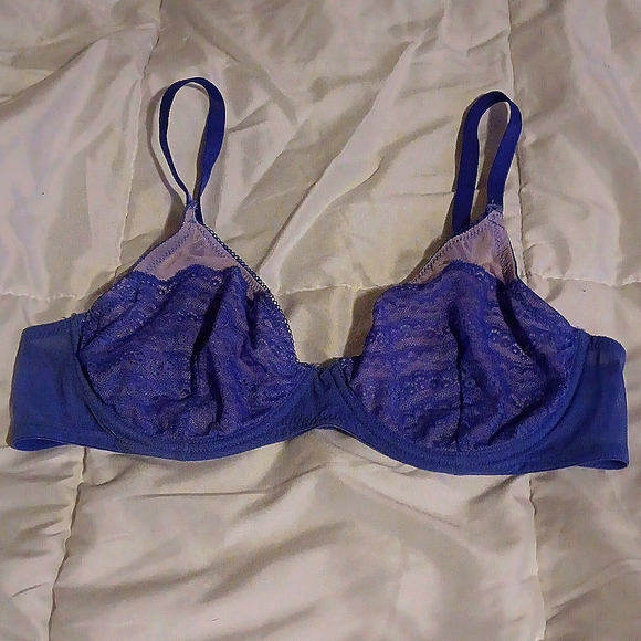 Xhilaration Unlined T-shirt Bra- sheer periwinkle - Picture 1 of 6